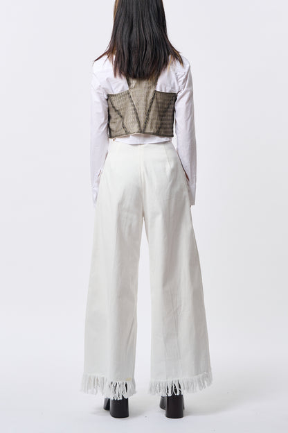 Fringe Cotton Pants