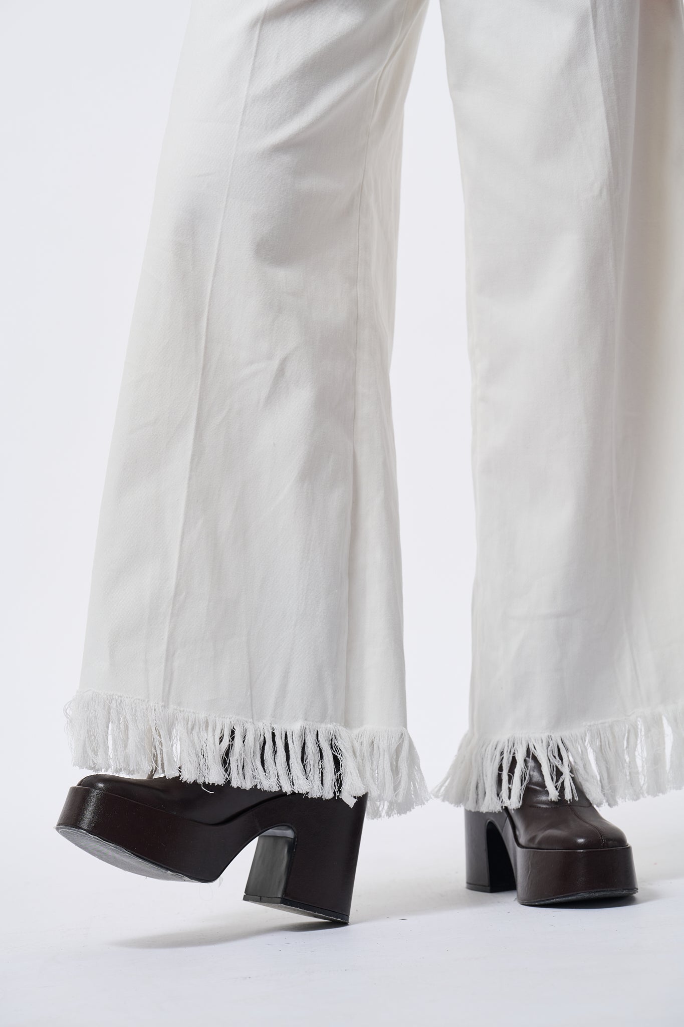 Fringe Cotton Pants
