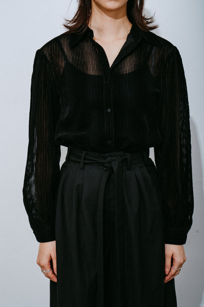 Semi-sheer Sliver Shirt