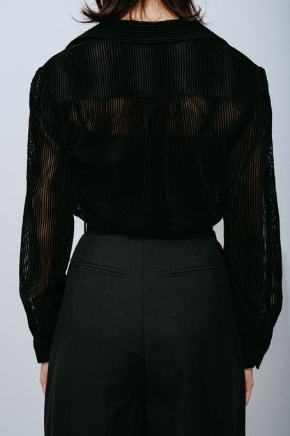 Semi-sheer Sliver Shirt