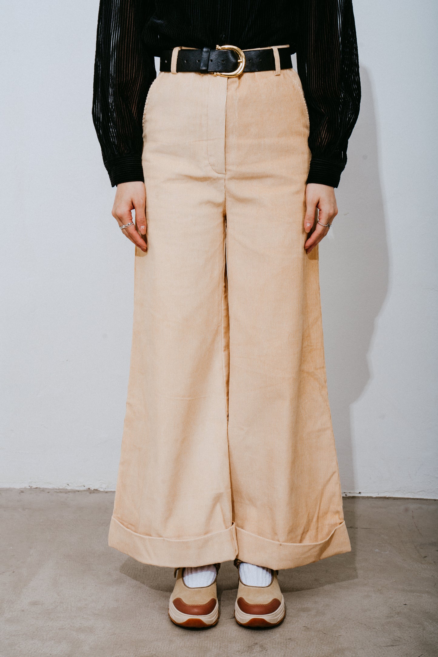 Corduroy Wide-Leg Trousers