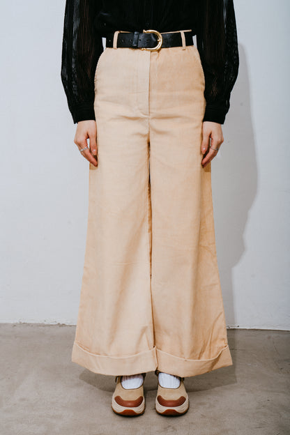 Corduroy Wide-Leg Trousers
