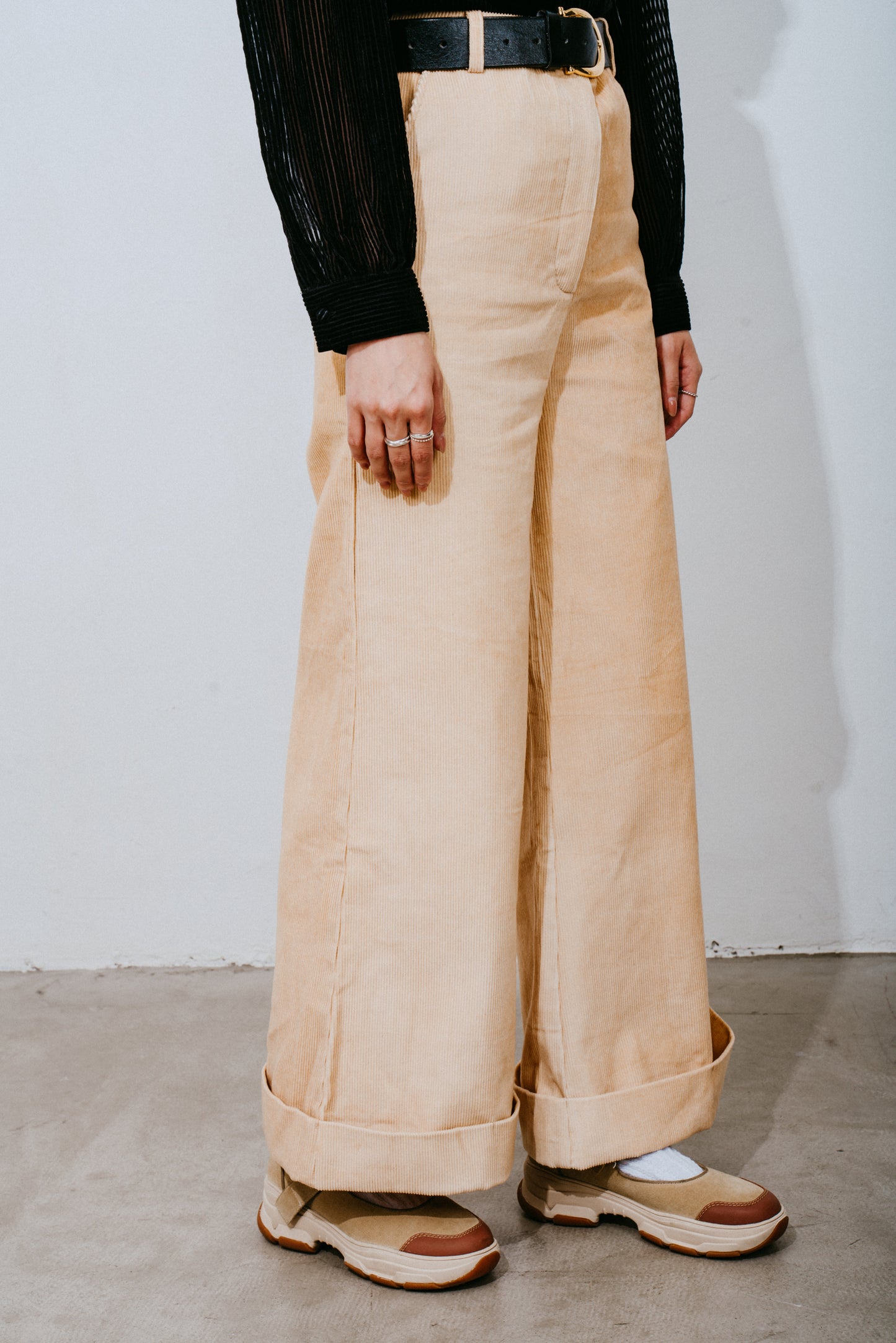 Corduroy Wide-Leg Trousers