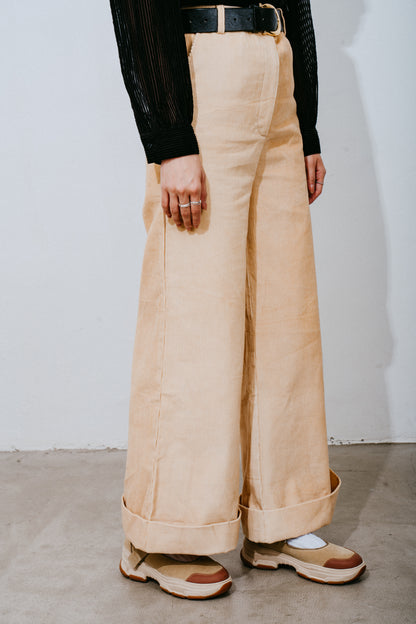 Corduroy Wide-Leg Trousers