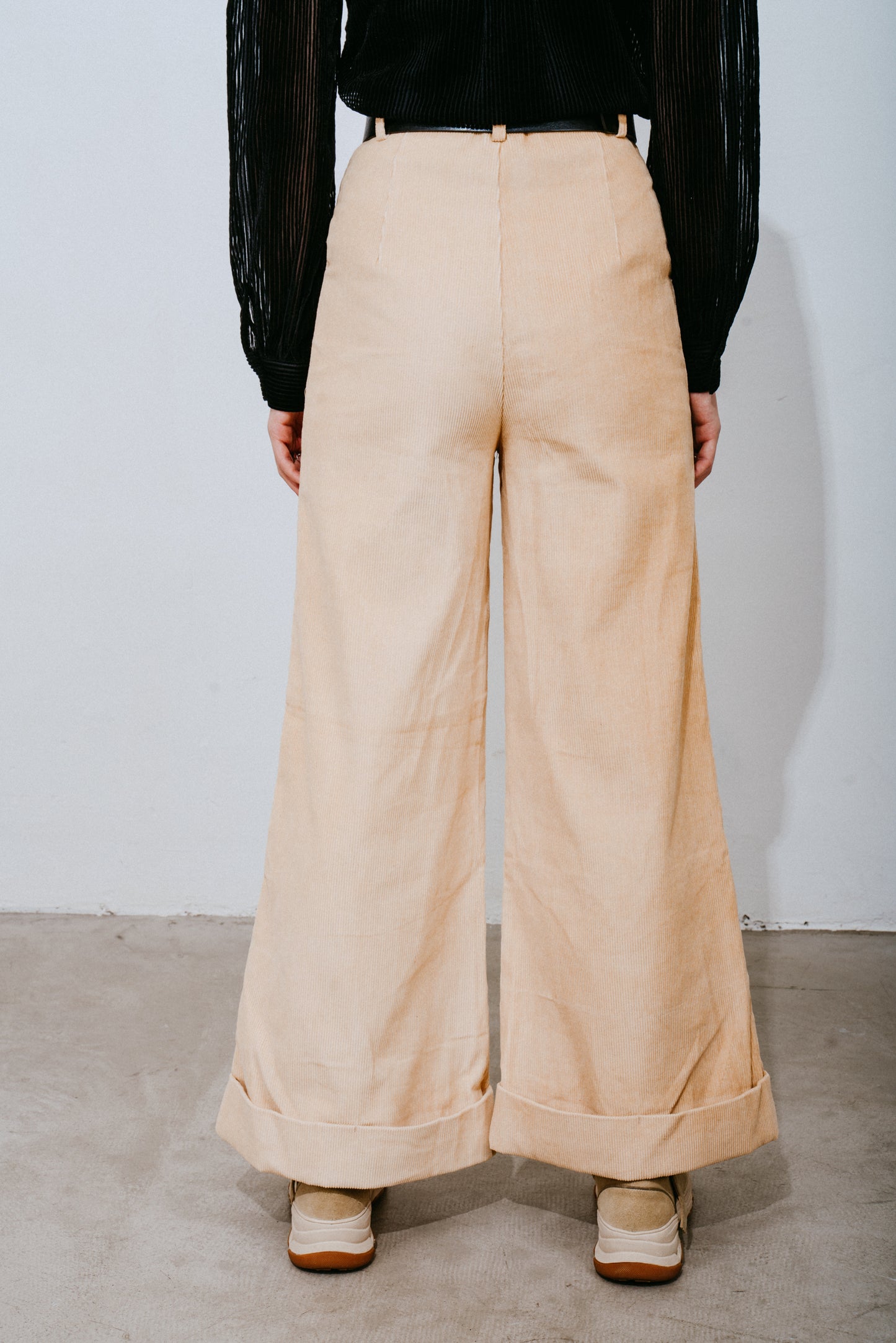 Corduroy Wide-Leg Trousers