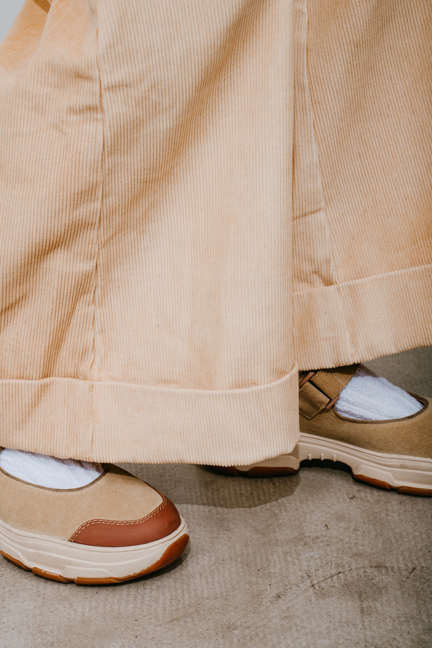 Corduroy Wide-Leg Trousers