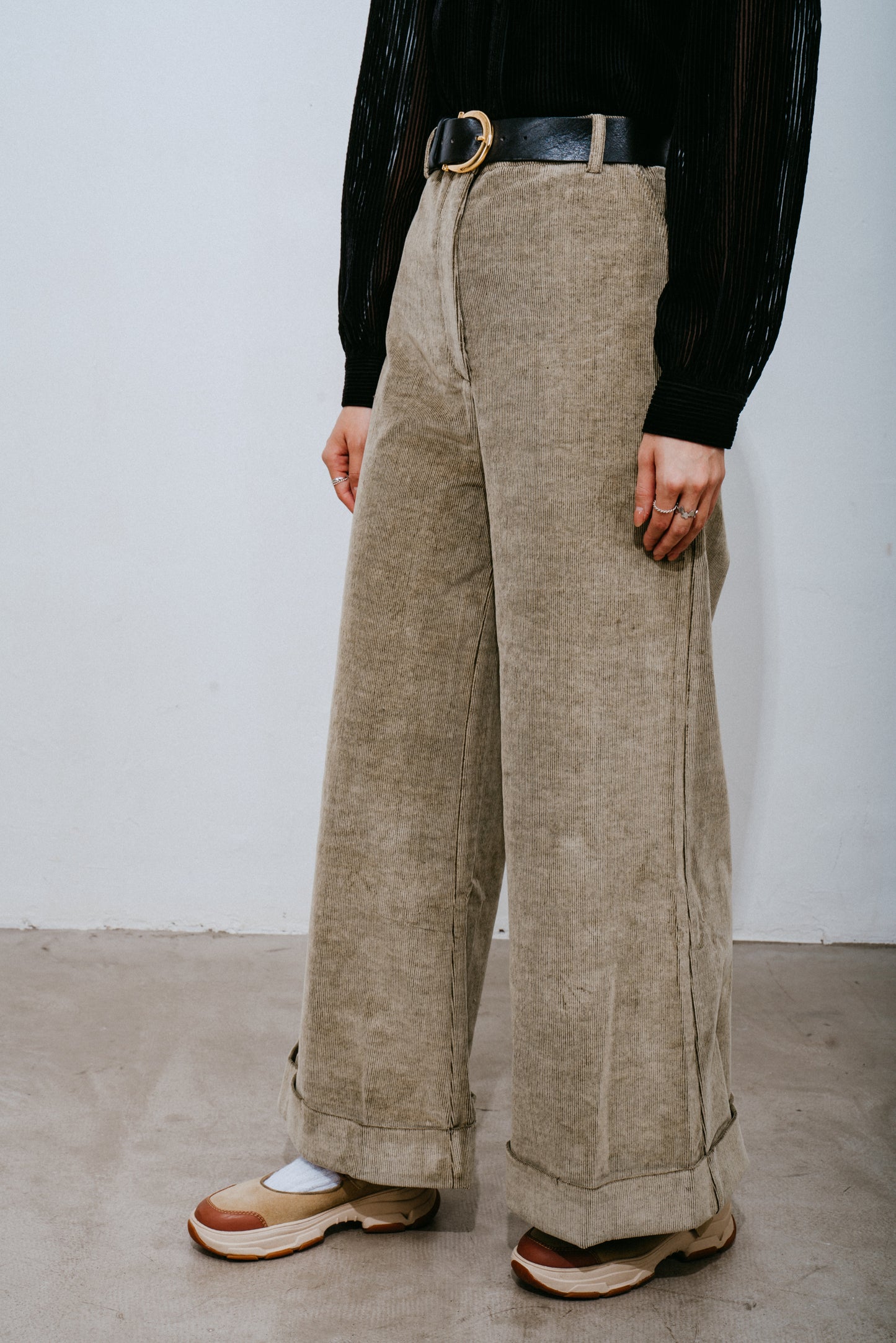 Corduroy Wide-Leg Trousers