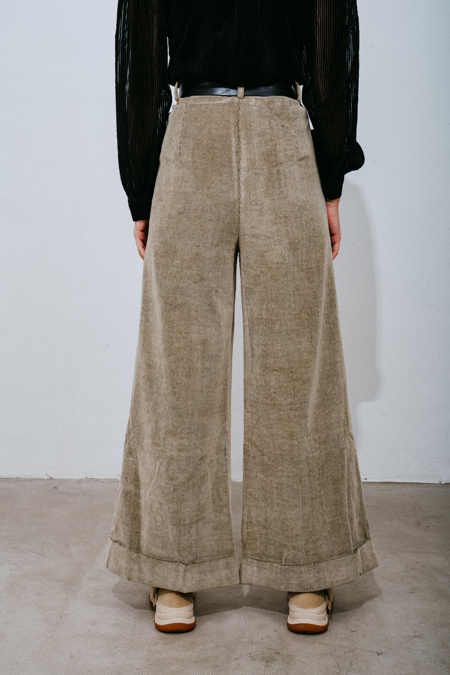 Corduroy Wide-Leg Trousers