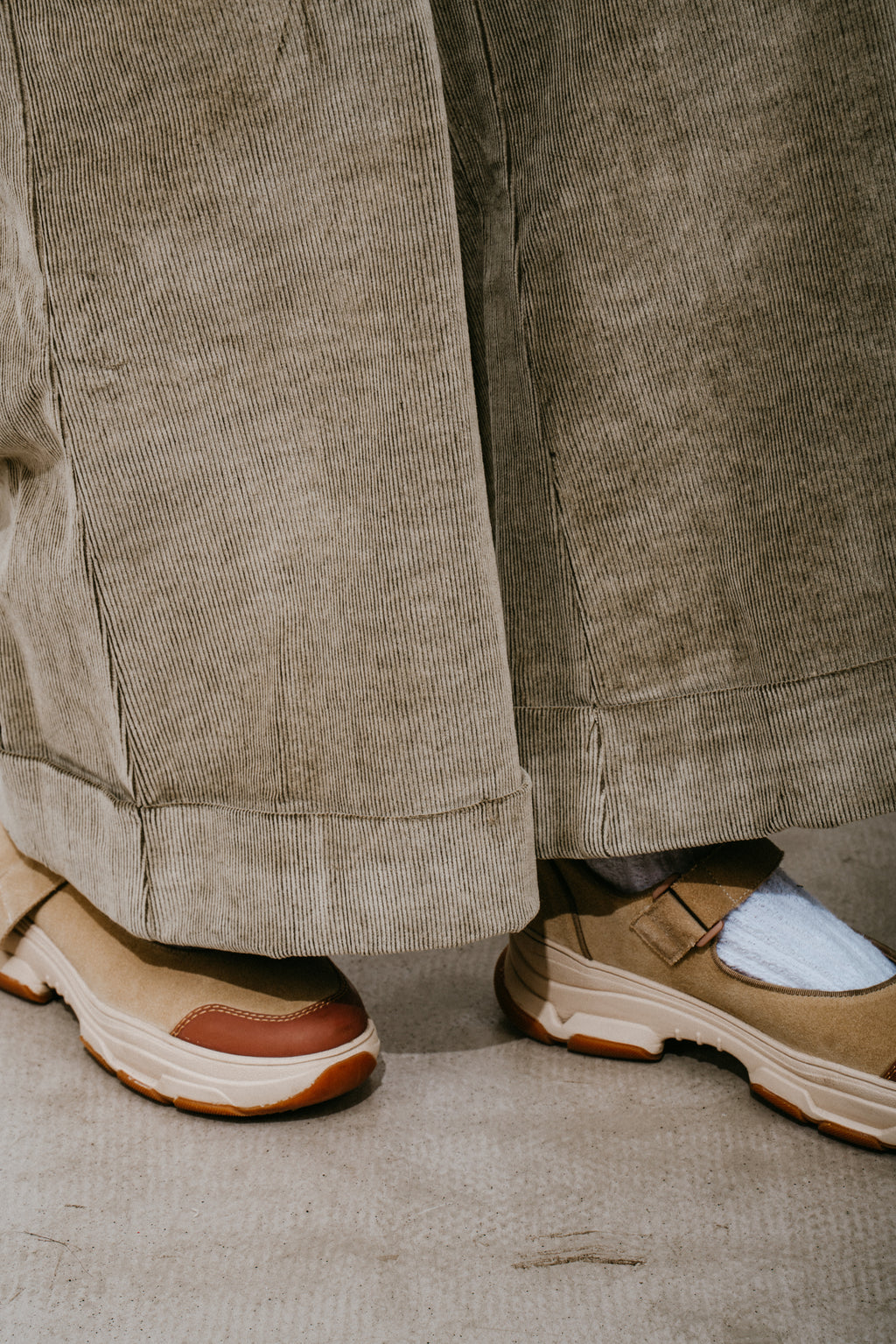 Corduroy Wide-Leg Trousers