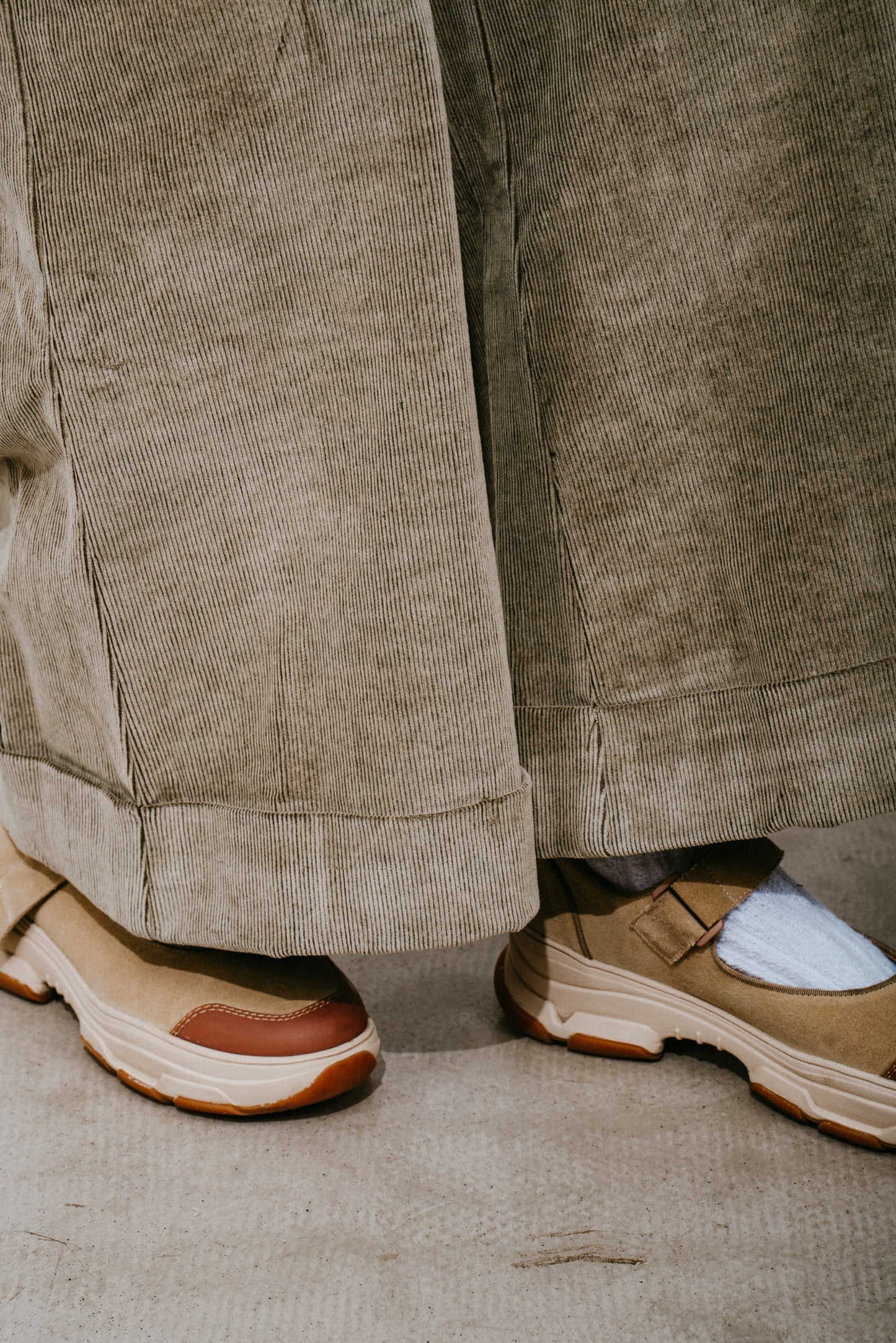 Corduroy Wide-Leg Trousers
