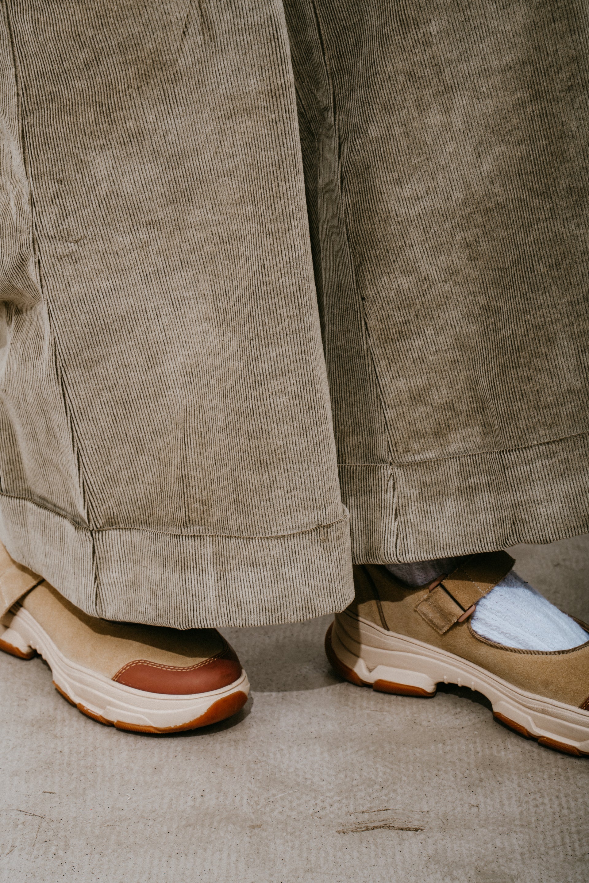 Corduroy Wide-Leg Trousers