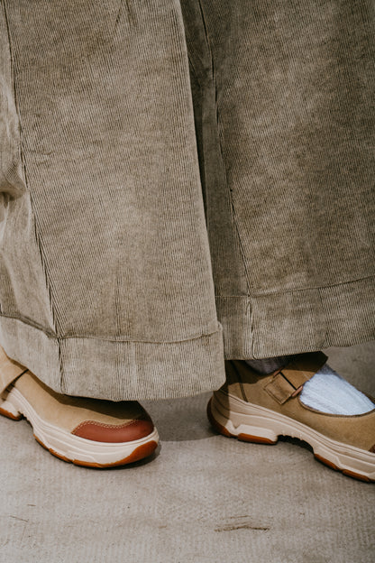 Corduroy Wide-Leg Trousers