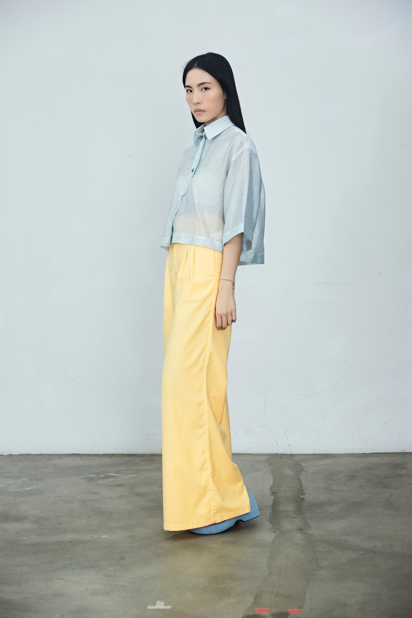 Green Short Sleeve Drop Shoulder Shirt