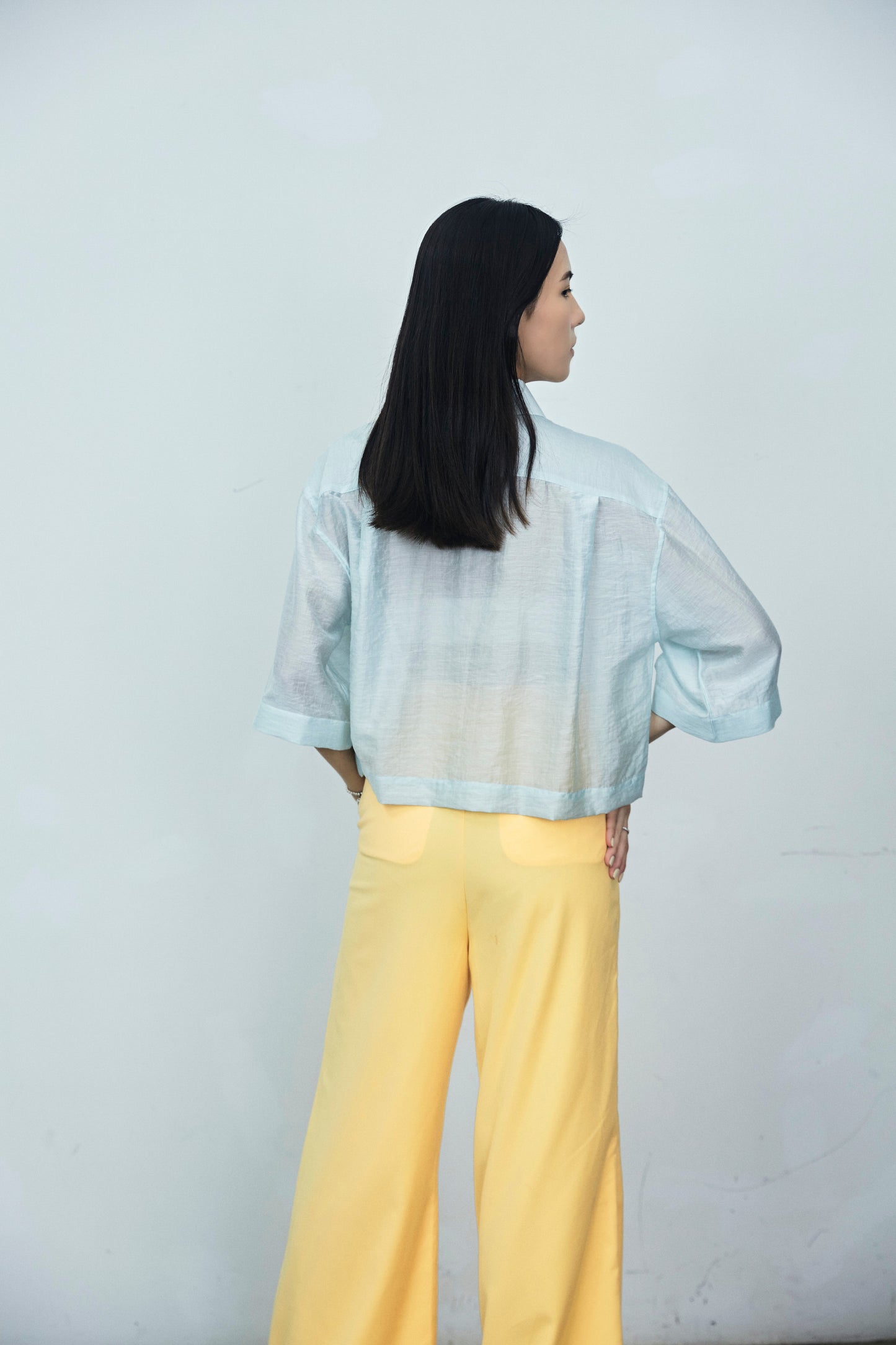 Green Short Sleeve Drop Shoulder Shirt