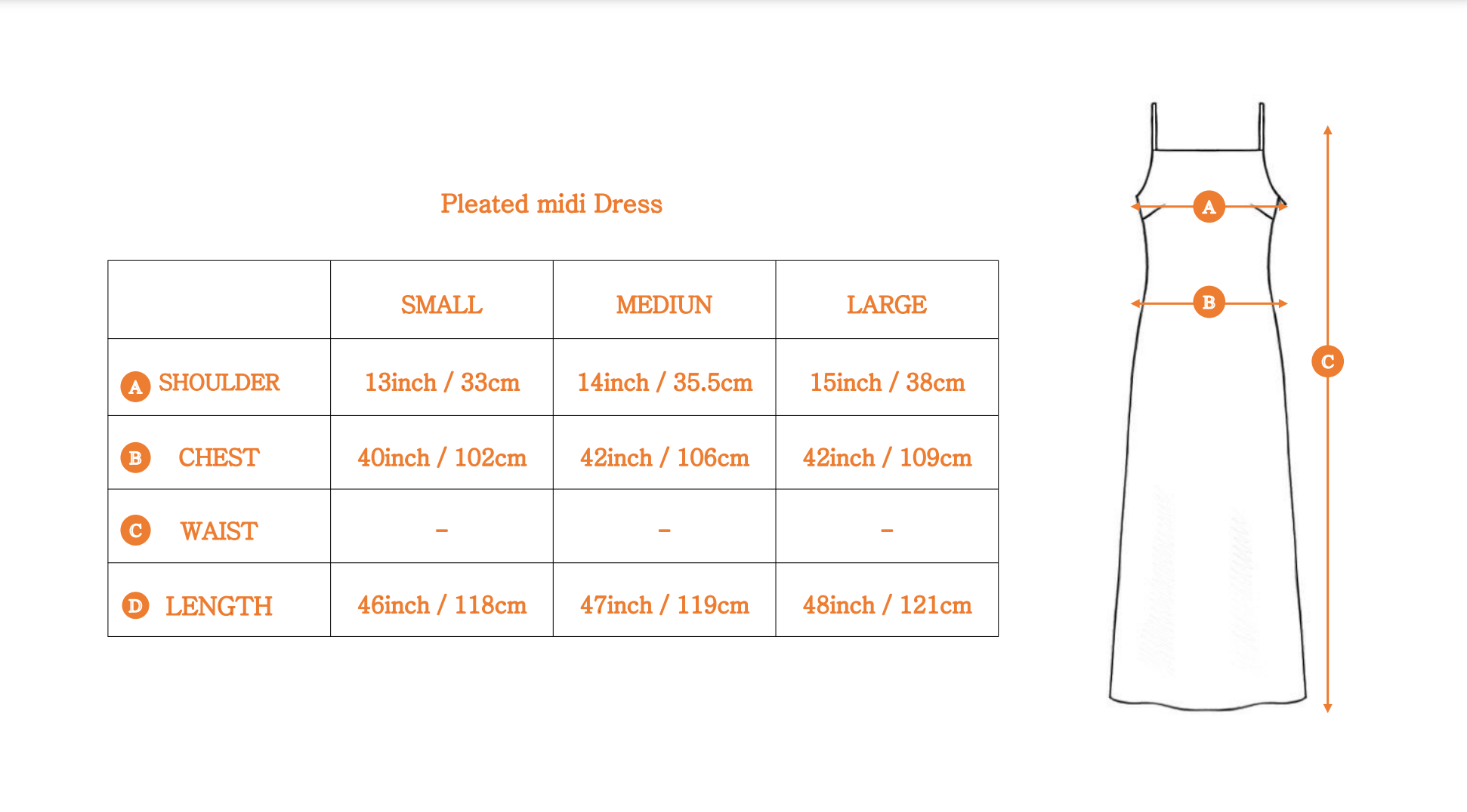 Pleated midi Dress