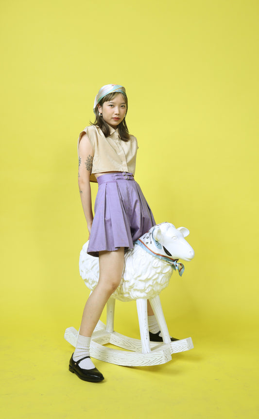A Line Purple Short