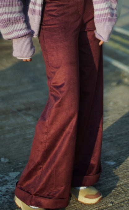 Corduroy Wide-Leg Trousers