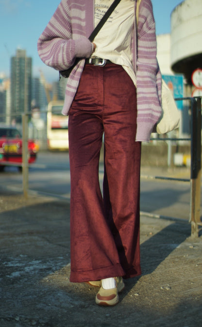 Corduroy Wide-Leg Trousers