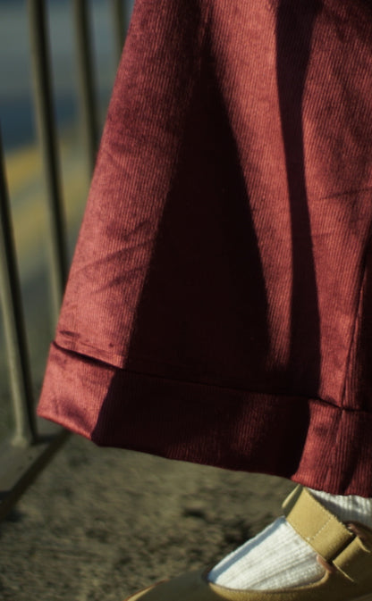 Corduroy Wide-Leg Trousers