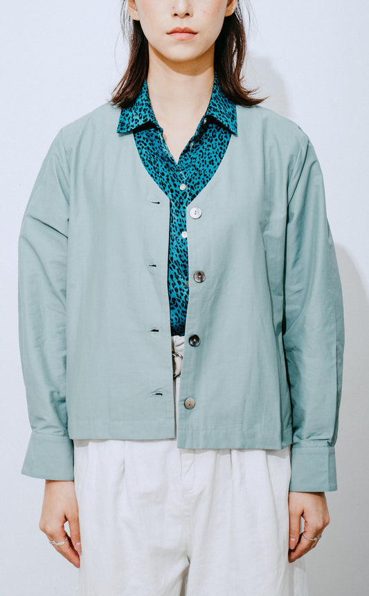 Water Repellent Collarless Shirt
